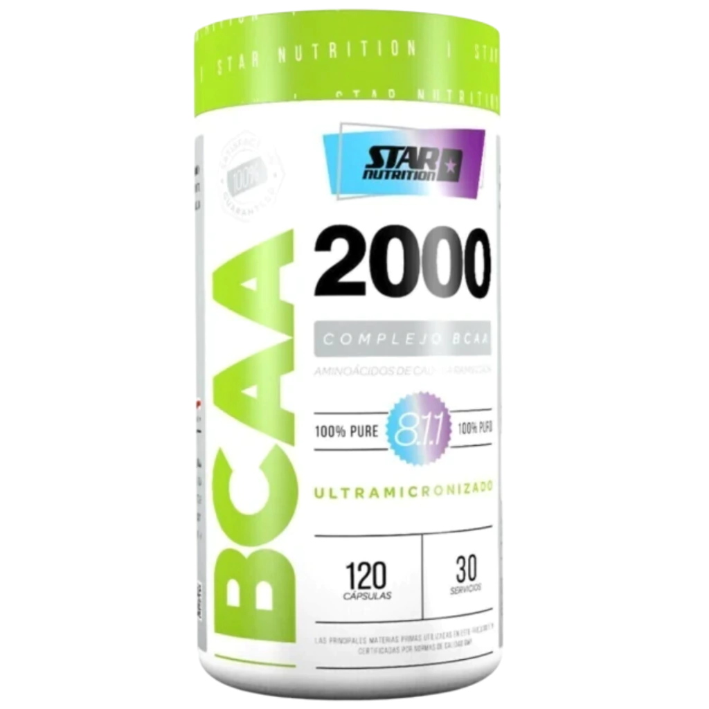 STAR NUTRITION - Bcaa 2000 120 Capsulas